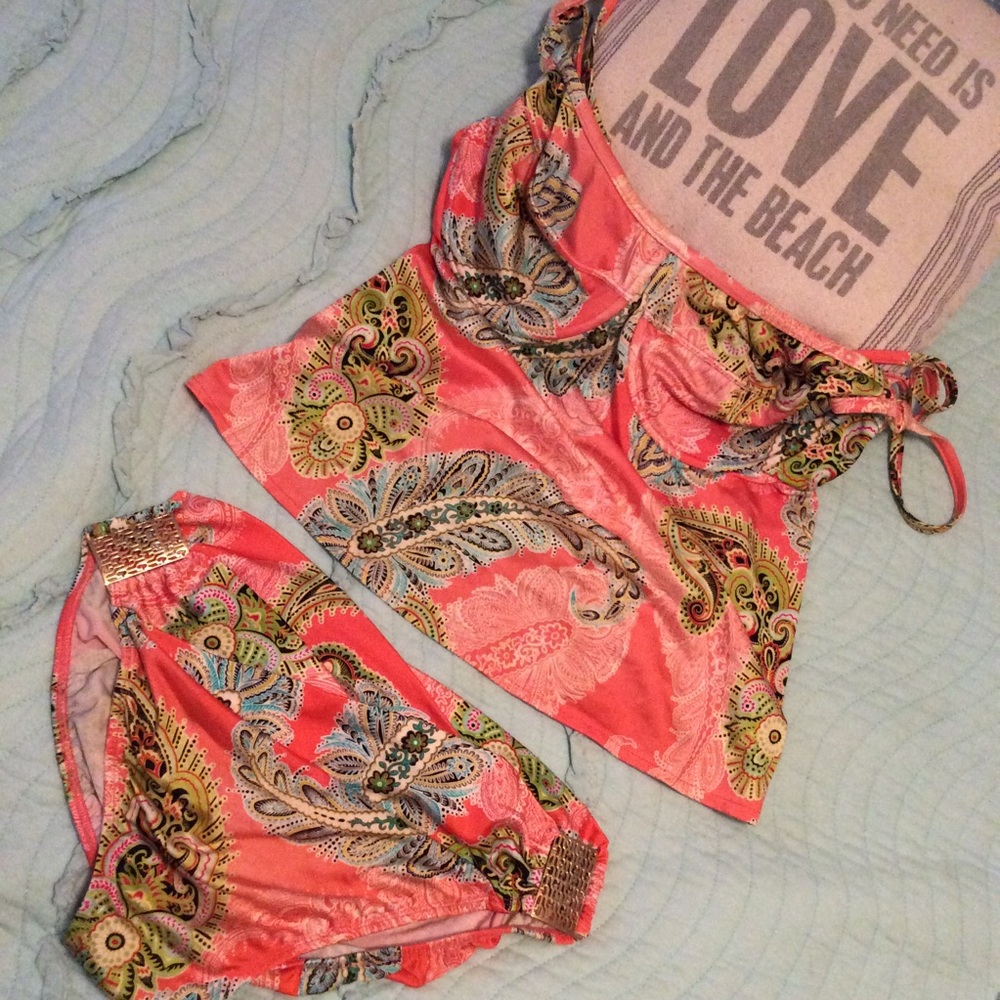 Sz 38-42D Top 12 Bottom Tara Grinna Swimsuit